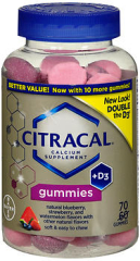 Citracal Calcium +D3 Gummies Assorted Flavors