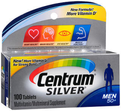 Centrum Silver Men 50+ Multivitamin/Multimineral Supplement Tablets