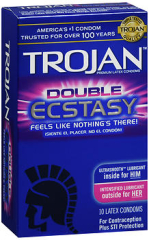 TROJAN Premium Latex Condoms Double Ecstasy