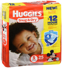 HUGGIES Snug & Dry Diapers Size 5