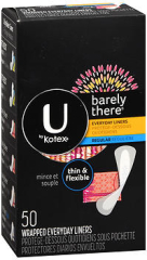 U by Kotex Barely There Wrapped Everyday Liners