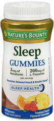 Nature's Bounty Sleep Gummies Topical Punch Flavored