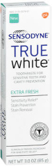 Sensodyne True White Toothpaste for Sensitive Teeth and Cavity Prevention Extra Fresh