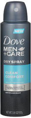 Dove Men + Care Antiperspirant Dry Spray Clean Comfort