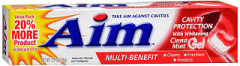 Aim Cavity Protection with Whitening Anticavity Fluoride Toothpaste Gel Cinnamint