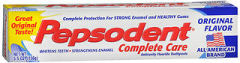 Pepsodent Complete Care Anticavity Fluoride Toothpaste Original Flavor