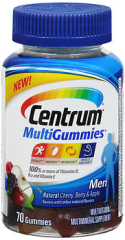 Centrum MultiGummies Men Natural Cherry, Berry & Apple