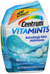 Centrum Vitamints Multivitamin Supplement Adult Minty Chewables Wintergreen