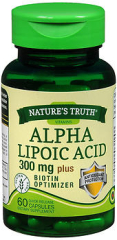 Nature's Truth Alpha Lipoic Acid 300 mg Plus Biotin Optimizer Quick Release Capsules