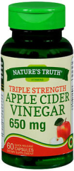 Nature's Truth Apple Cider Vinegar 650 mg Quick Release Capsules Triple Strength