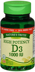 Nature's Truth High Potency Vitamin D3 1000 IU Quick Release Softgels