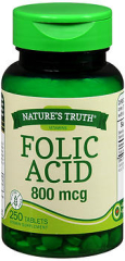 Nature's Truth Folic Acid 800 mcg Tablets