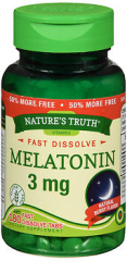 Nature's Truth Melatonin 3 mg Fast Dissolve Tabs Natural Berry Flavor