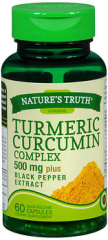 Nature's Truth Turmeric Curcumin Complex 500 mg plus Black Pepper Extract Quick Release Capsules 60 CP