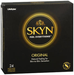 LifeStyles SKYN Original Non-Latex Lubricated Condoms 24 EA