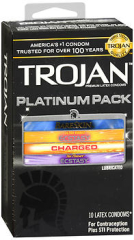 Trojan Platinum Pack Lubricated Latex Condoms