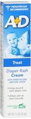 A+D Zinc Oxide Cream Diaper Rash Cream