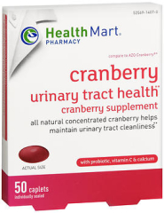 Health Mart Urinary Tract Health Cranberry Supplement Caplets