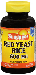 Sundance Red Yeast Rice 600 mg Quick Release Capsules