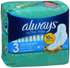 Always Ultra Thin Pads without Wings Extra Long Super