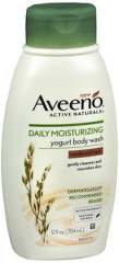 Aveeno Active Naturals Daily Moisturizing Yogurt Body Wash Vanilla And Oats