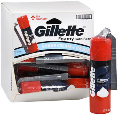 GILLETTE W/RAZOR 12 TRAY