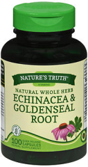 Nature's Truth Natural Whole Herb Echinacea & Goldenseal Root Quick Release Capsules