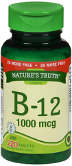 Nature's Truth B-12 1000 mcg Vitamin Supplement Tablets