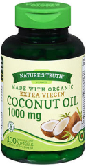 Nature's Truth Vitamins Coconut Oil 1000 mg Quick Release Softgels