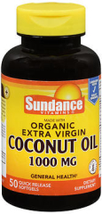 Sundance Vitamins Extra Virgin Coconut Oil 1000 mg Softgels