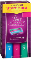 Poise Impressa Bladder Supports Sizing Kit