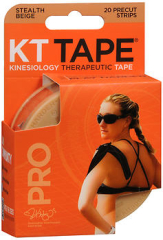 KT Tape Kinesiology Therapeutic Tape Pro Strips Stealth Beige