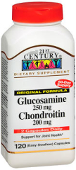 21st Century Glucosamine 250 mg and Chondroitin 200 mg Dietary Supplement Capsules