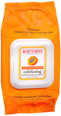 Burt's Bees Exfoliating Facial Cleansing Towelettes Peach & Willow Bark