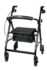 MK ROLLATOR FLD 6 BLACK 300