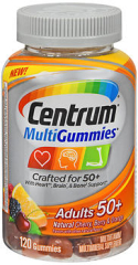 Centrum Multi Gummies Adults 50+ Assorted Flavors