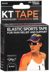 KT Tape Kinesiology Therapeutic Tape Original Strips Black