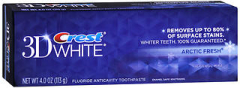 Crest 3D White Fluoride Anticavity Toothpaste Icy Cool Mint