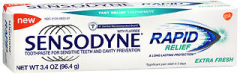 Sensodyne Toothpaste With Fluoride Rapid Relief Extra Fresh